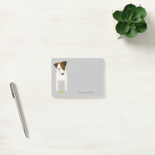 Parson Jack Russell Terrier met schattige hoofdkan Post-it® Notes (Kantoor)