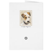 Parson Jack Russell Terrier Painting - Dog Art (Achterkant)