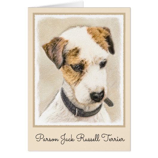 Parson Jack Russell Terrier Painting - Dog Art (Voorkant)