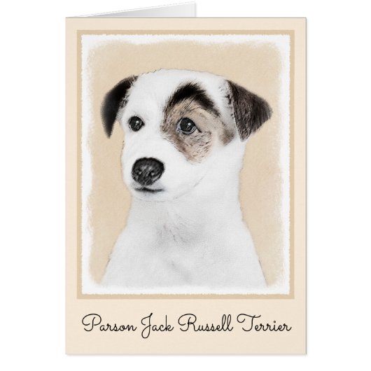 Parson Jack Russell Terrier Painting - Dog Art (Voorkant)