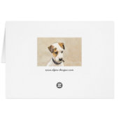 Parson Jack Russell Terrier Painting - Dog Art (Achterkant Horizontaal)