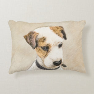 Parson Jack Russell Terrier Painting - Dog Art Accent Kussen