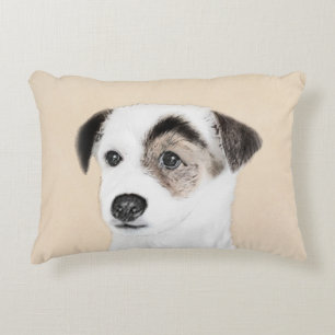 Parson Jack Russell Terrier Painting - Dog Art Accent Kussen