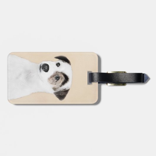 Parson Jack Russell Terrier Painting - Dog Art Bagagelabel (Achterkant horizontaal)