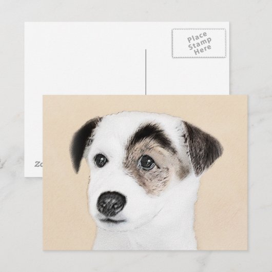 Parson Jack Russell Terrier Painting - Dog Art Briefkaart (Voorkant / Achterkant)