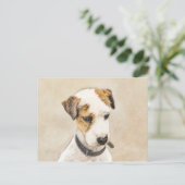 Parson Jack Russell Terrier Painting - Dog Art Briefkaart (Staand voorkant)