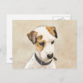 Parson Jack Russell Terrier Painting - Dog Art Briefkaart (Voorkant / Achterkant)