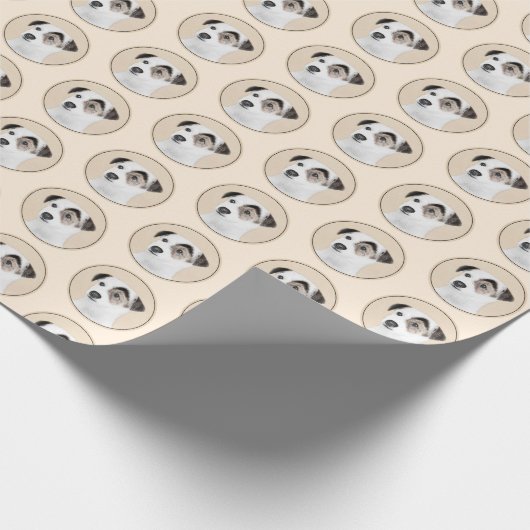 Parson Jack Russell Terrier Painting - Dog Art Cadeaupapier (Hoek)