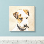 Parson Jack Russell Terrier Painting - Dog Art Canvas Afdruk (Insitu (Houten vloer))