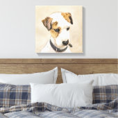 Parson Jack Russell Terrier Painting - Dog Art Canvas Afdruk (Insitu (Slaapkamer))
