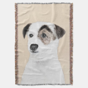 Parson Jack Russell Terrier Painting - Dog Art Deken