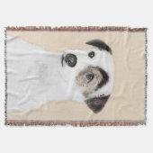 Parson Jack Russell Terrier Painting - Dog Art Deken (Voorkant)