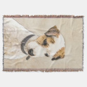 Parson Jack Russell Terrier Painting - Dog Art Deken (Voorkant)