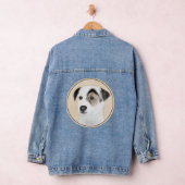 Parson Jack Russell Terrier Painting - Dog Art Denim Jacket (Hangar)