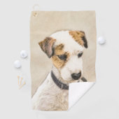 Parson Jack Russell Terrier Painting - Dog Art Golfhanddoek (Insitu)