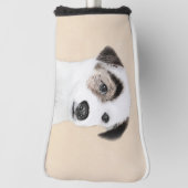 Parson Jack Russell Terrier Painting - Dog Art Golfheadcover (Draai 90)