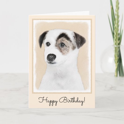 Parson Jack Russell Terrier Painting - Dog Art Kaart (Voorkant)