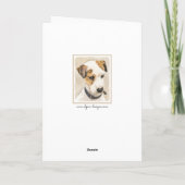 Parson Jack Russell Terrier Painting - Dog Art Kaart (Achterkant)