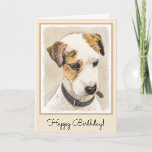 Parson Jack Russell Terrier Painting - Dog Art Kaart