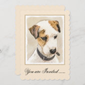Parson Jack Russell Terrier Painting - Dog Art Kaart (Voorkant / Achterkant)