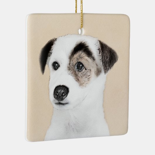 Parson Jack Russell Terrier Painting - Dog Art Keramisch Ornament (Rechts)