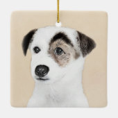 Parson Jack Russell Terrier Painting - Dog Art Keramisch Ornament (Achterkant)