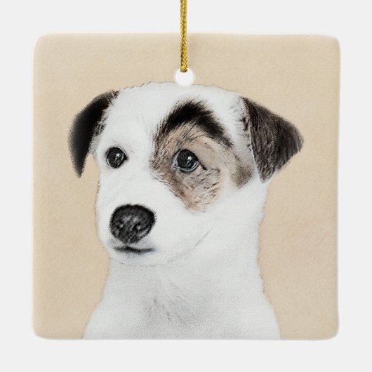 Parson Jack Russell Terrier Painting - Dog Art Keramisch Ornament (Achterkant)