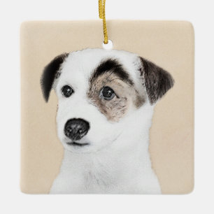 Parson Jack Russell Terrier Painting - Dog Art Keramisch Ornament