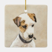 Parson Jack Russell Terrier Painting - Dog Art Keramisch Ornament (Achterkant)