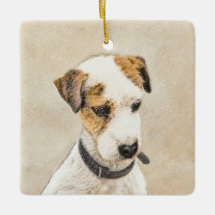 Parson Jack Russell Terrier Painting - Dog Art Keramisch Ornament