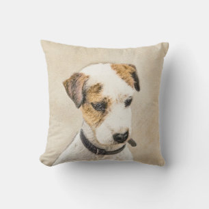 Parson Jack Russell Terrier Painting - Dog Art Kussen