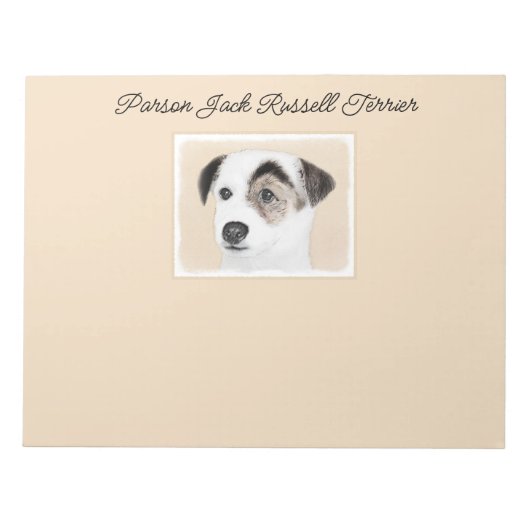 Parson Jack Russell Terrier Painting - Dog Art not Notitieblok (Voorkant)