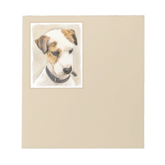 Parson Jack Russell Terrier Painting - Dog Art Notitieblok (Voorkant)