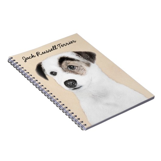 Parson Jack Russell Terrier Painting - Dog Art Notitieboek (Rechterzijde)