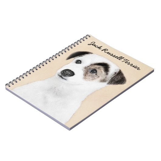 Parson Jack Russell Terrier Painting - Dog Art Notitieboek (Linkerzijde)