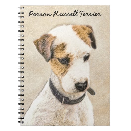 Parson Jack Russell Terrier Painting - Dog Art Notitieboek (Voorkant)