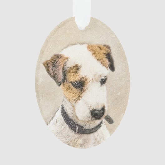 Parson Jack Russell Terrier Painting - Dog Art Ornament (voorkant)