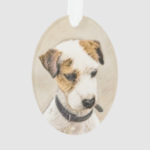 Parson Jack Russell Terrier Painting - Dog Art Ornament