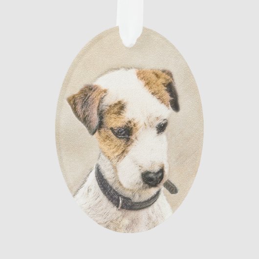 Parson Jack Russell Terrier Painting - Dog Art Ornament (achterkant)