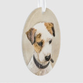 Parson Jack Russell Terrier Painting - Dog Art Ornament (voorkant)