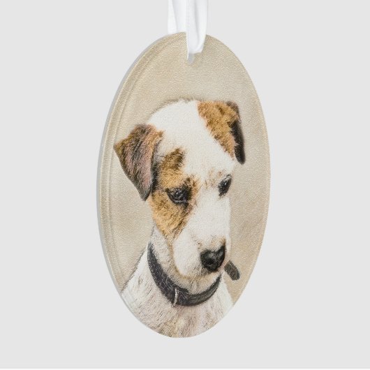 Parson Jack Russell Terrier Painting - Dog Art Ornament (voorkant)