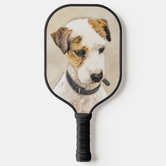 Parson Jack Russell Terrier Painting - Dog Art Pickleball Paddle (Voorkant)