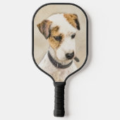 Parson Jack Russell Terrier Painting - Dog Art Pickleball Paddle (Achterkant)