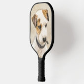 Parson Jack Russell Terrier Painting - Dog Art Pickleball Paddle (Links)
