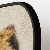 Parson Jack Russell Terrier Painting - Dog Art Pickleball Paddle (Links Detail)