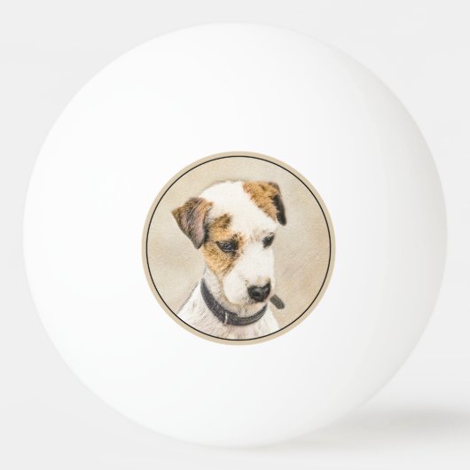 Parson Jack Russell Terrier Painting - Dog Art Pingpongbal (Voorkant)