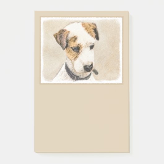 Parson Jack Russell Terrier Painting - Dog Art Post-it® Notes (Voorkant)