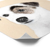 Parson Jack Russell Terrier Painting - Dog Art Poster (Hoek)