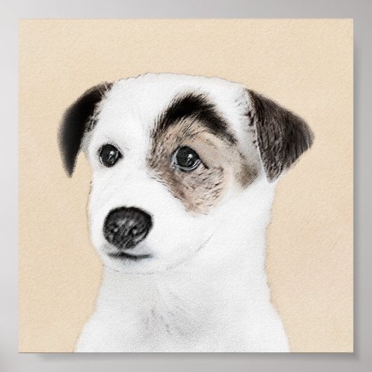 Parson Jack Russell Terrier Painting - Dog Art Poster (Voorkant)