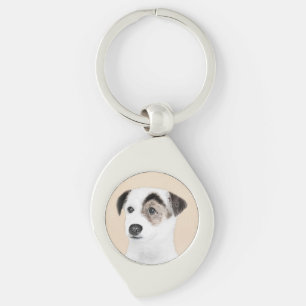 Parson Jack Russell Terrier Painting - Dog Art Sleutelhanger